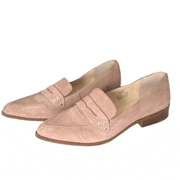 SOLE SOCIETY | Jessica Dusted Plum Leather Suede Slip-On Loafers Size 9M (NWOB) - Picture 2 of 7